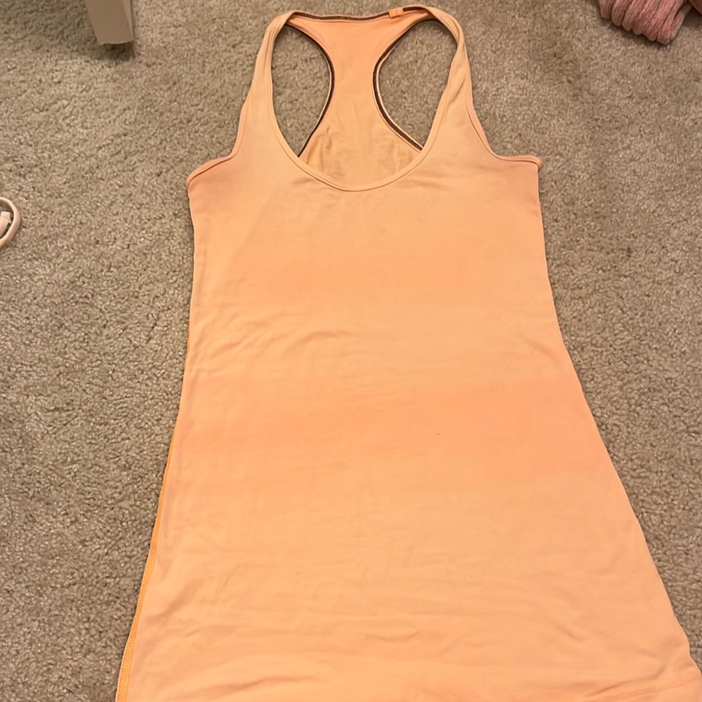 Orange lululemon tank